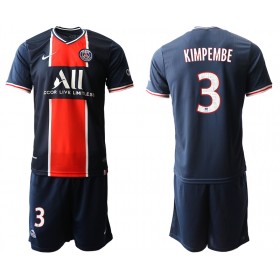 Fußballtrikots Paris Saint-Germain Presnel Kimpembe 3 Kinder 2020-2021 Kurzarm Heimtrikotsatz kaufen